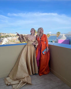 Smaragda Karidi and Natasa Exintaveloni at Cannes Film Festival
