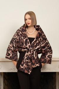 PALMINA Leopard shawl
