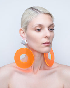 Buy Big Orange Dangle Earring Bright Orange Earrings Orange Online in India   Etsy