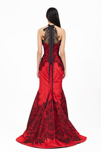 ISMINI lace couture gown sur mesure